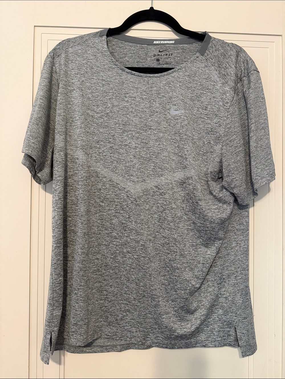 Nike Heather Grey Short Sleeve Dri-FIT Tee